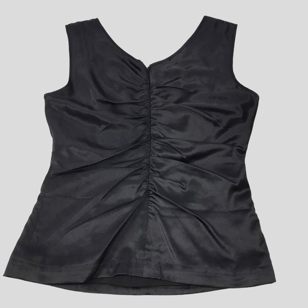 Express Silk ruched sleeveless top Y2K size 8 - Picture 2 of 6